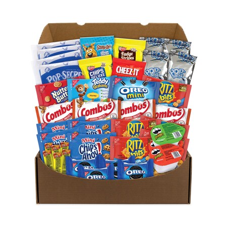 Snack Box Pros Quarantine Snack Box, 42 Assorted Snacks, 5 lb Box 700-00085